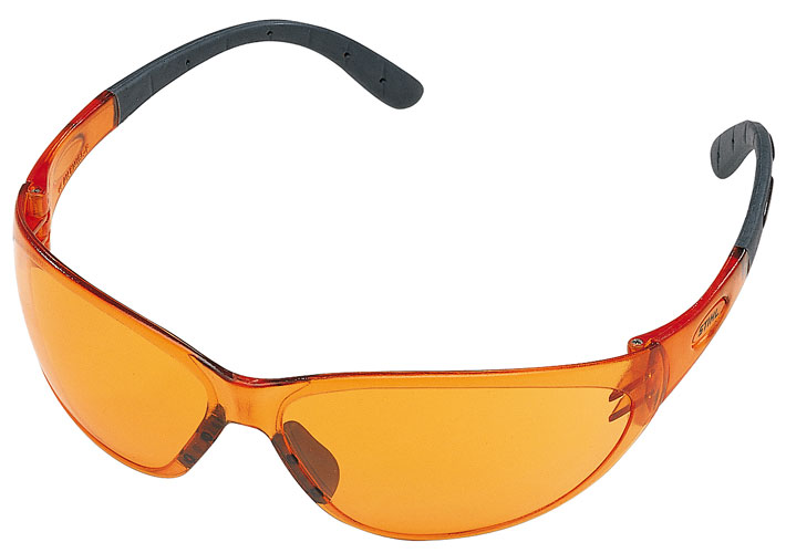 Contrast safety glasses - orange