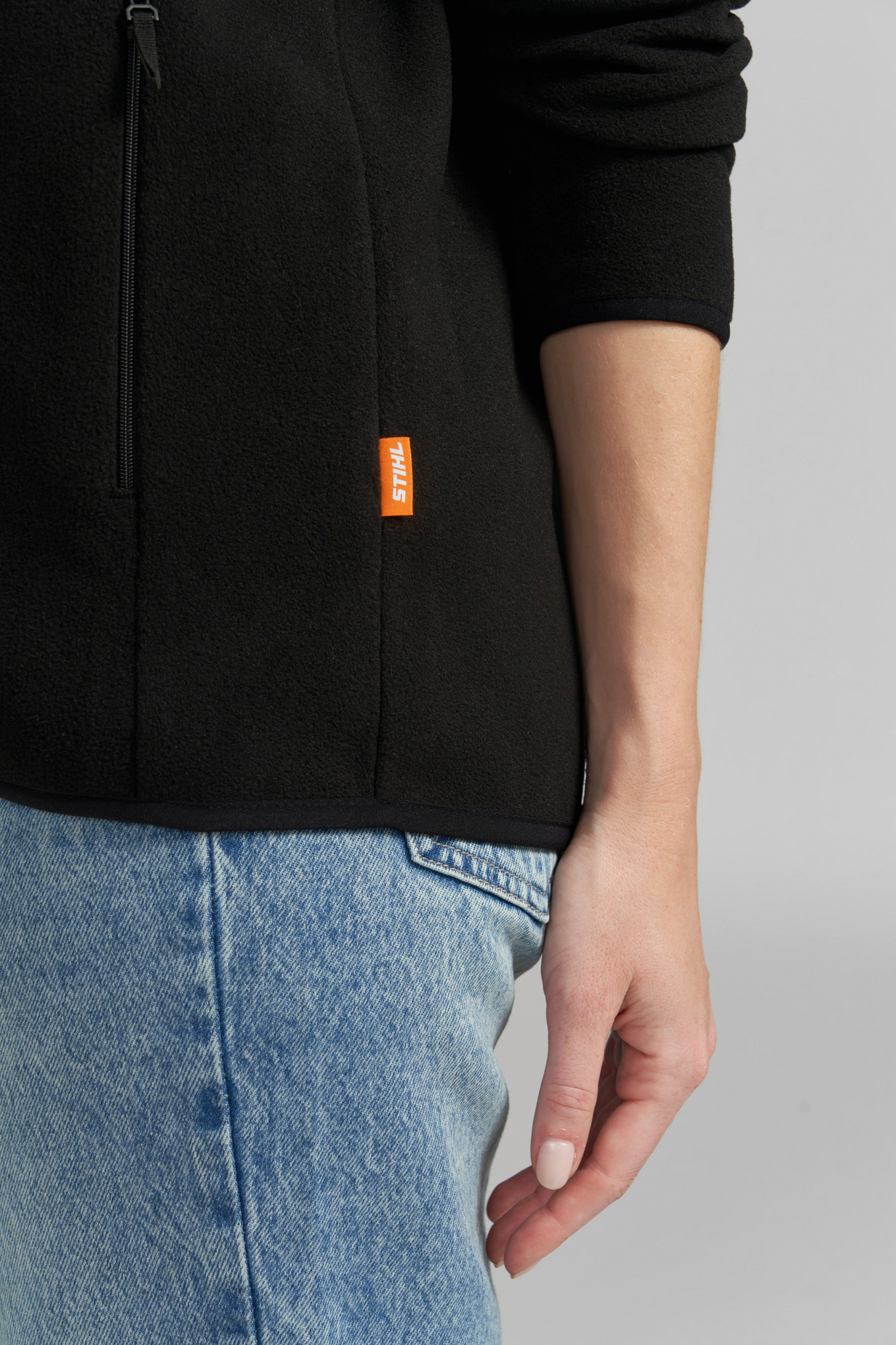 Jakna od flisa CLASSIC crna