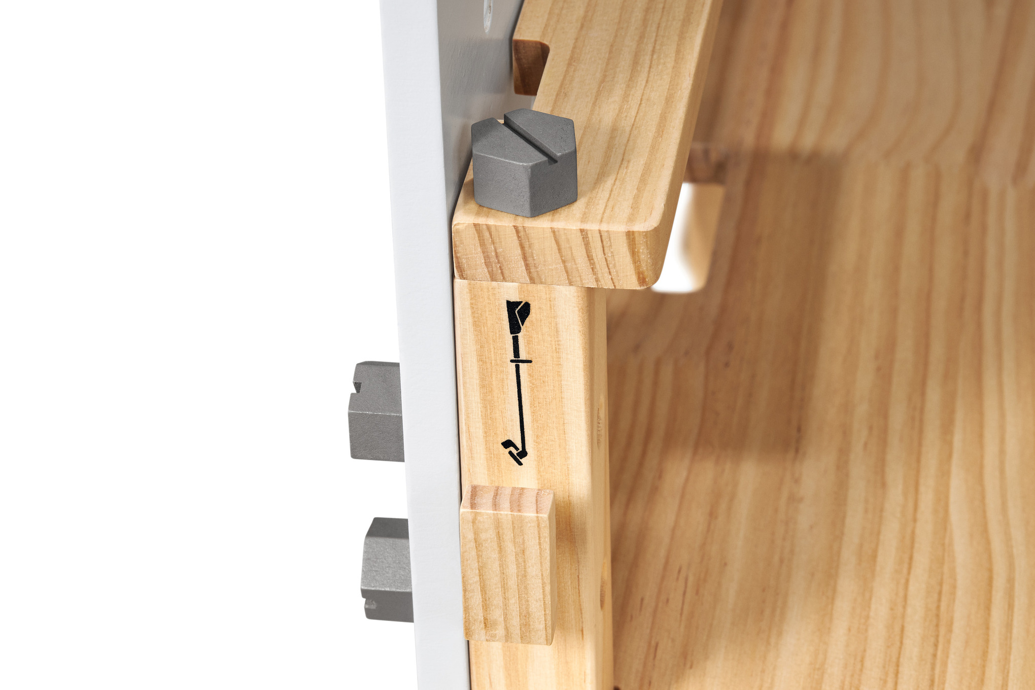 Drveni radni sto za decu - bez igračaka